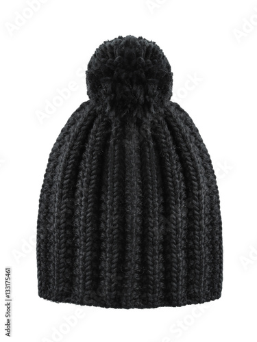 Woolen cap isolated on white