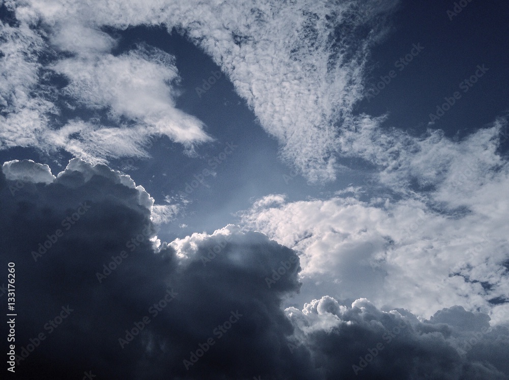 Obraz premium 青空と雲