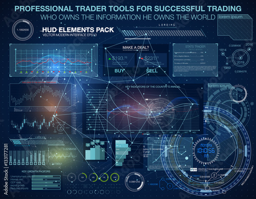 HUD background outer space. infographic elements. futuristic user interface. Vector science Polygonal background. Futuristic HUD background. Vector science background. Communication abstract