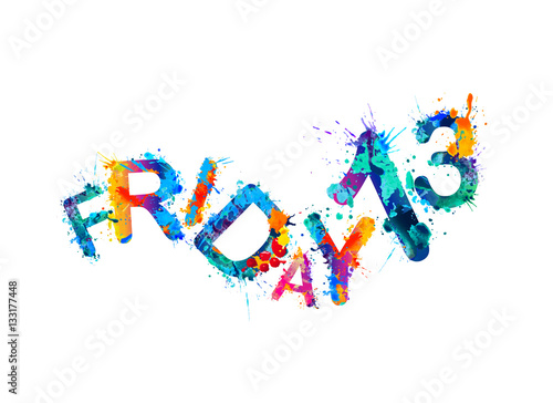 Friday 13. Splash paint