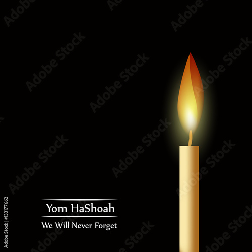 Jewish Yom HaShoah Remembrance Day background photo