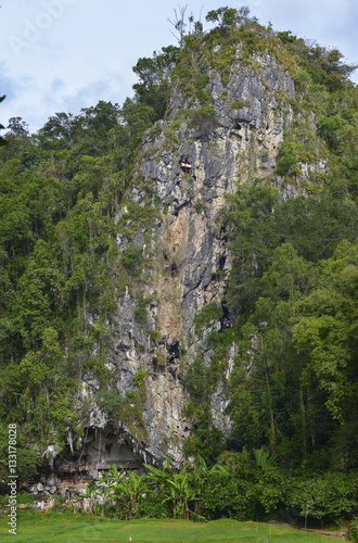 Tumbas Tana Toraja en Londa, Sulawesi, Indonesia