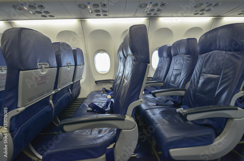 Interior de un avión 