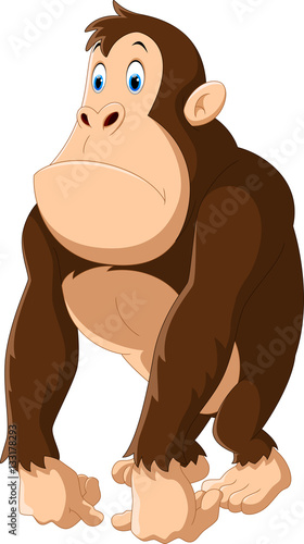 Cute gorilla cartoon