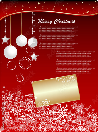 Christmas invitation background