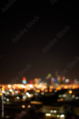 blurred night city lights Dubai