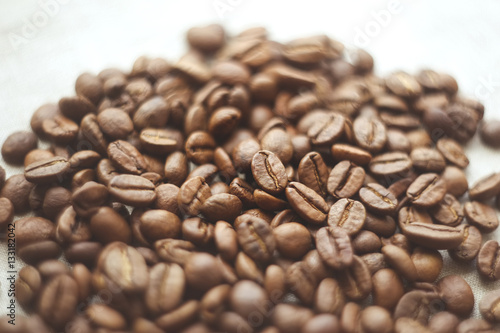 Macro coffee beans