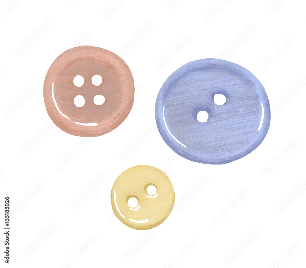 Obraz premium ボタン裁縫