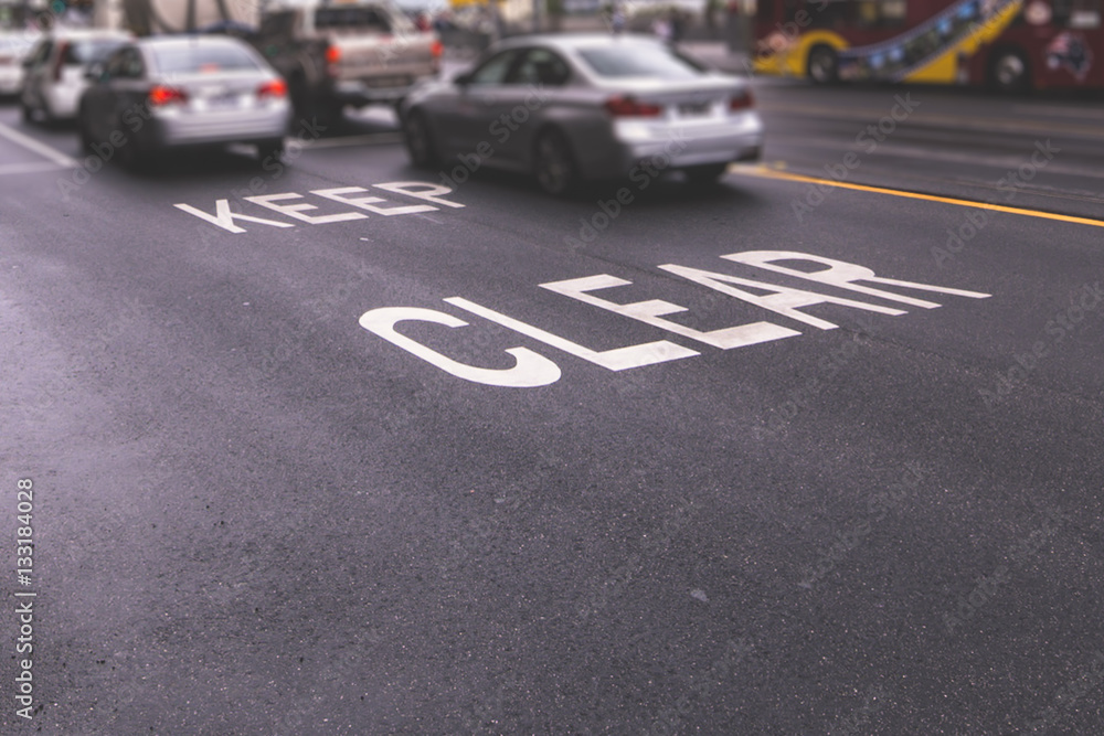 Keep Clear Road Markings Stock Photo Adobe Stock keep-clear-road-markings-stock-photo-adobe-stock