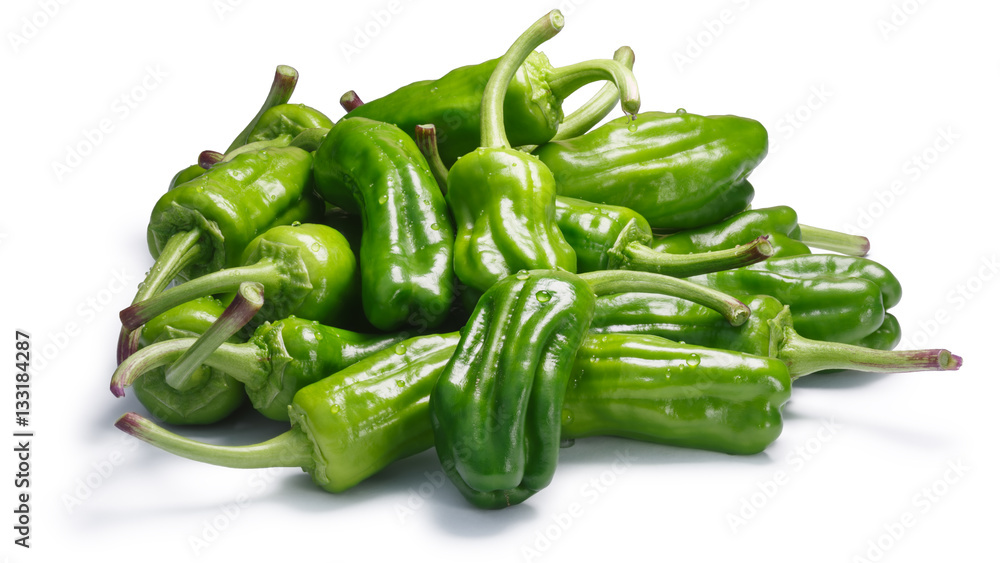 Friggitelli, pepperoncini or Greek peppers, paths Friggitelli, pepperoncini or Greek peppers, paths