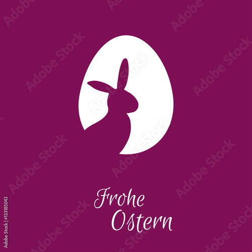 Osterhase - Frohe Ostern - Vektor Grafik