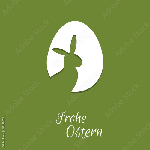 Osterhase - Frohe Ostern - Vektor Grafik