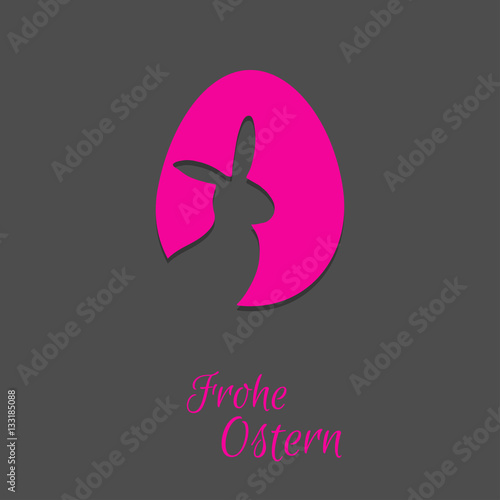 Osterhase - Frohe Ostern - Vektor Grafik