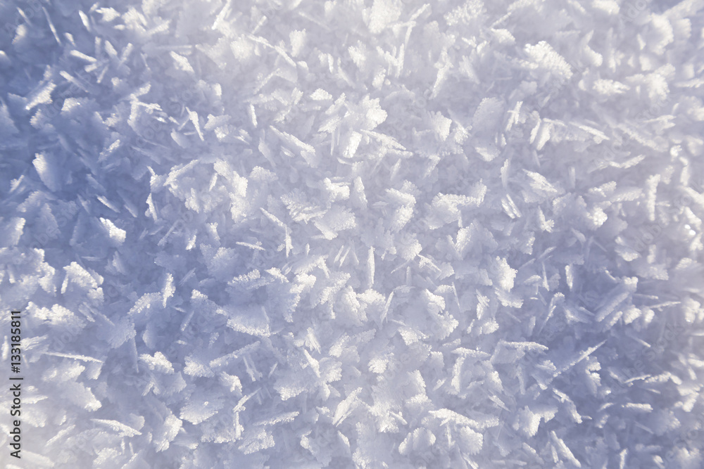 Obraz premium Snow texture closeup