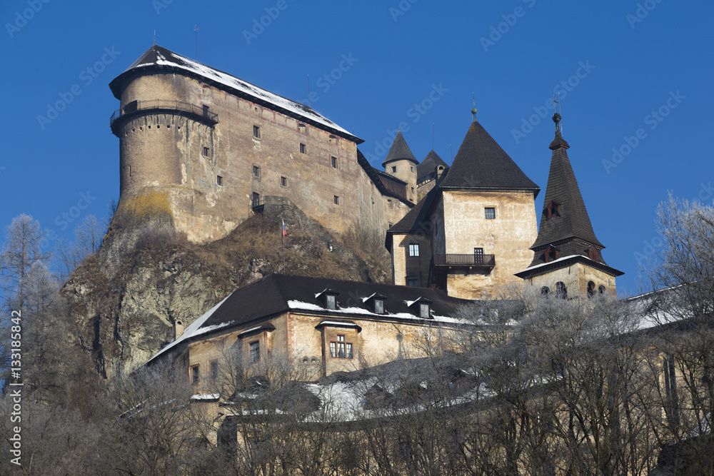 Orava Castle ( Oravsky hrad ). Slovakia.