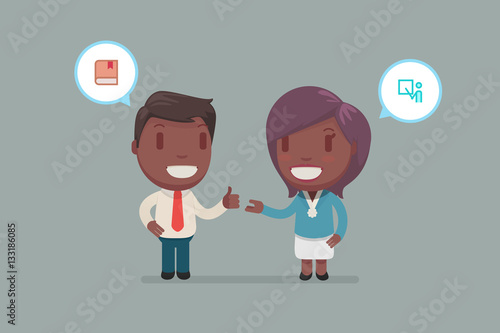 cute characters vector illustration
