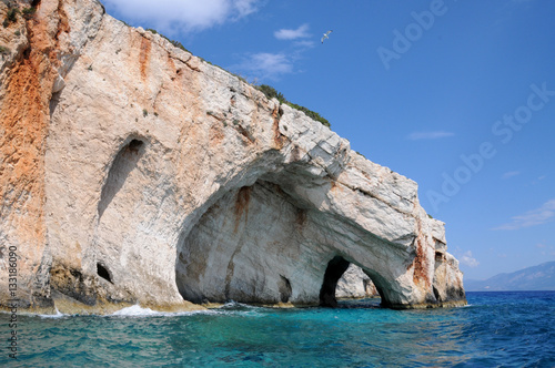 Blaue Grotten in Griechenland