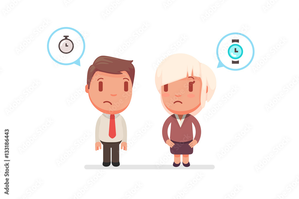 cute characters vector illustration