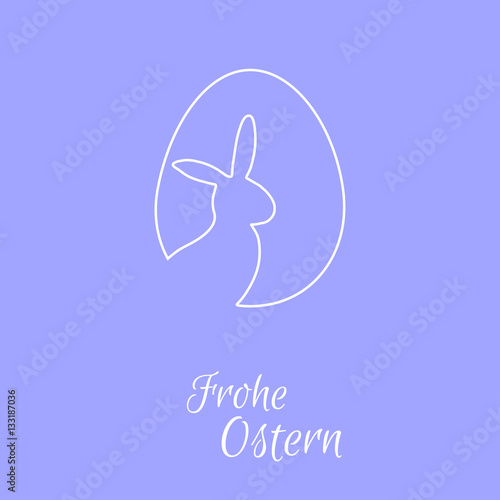 Osterhase - Frohe Ostern - Vektor Grafik