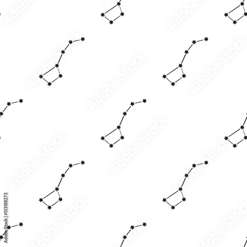 Ursa Major icon in  black style isolated on white background. Space pattern stock vector illustration.