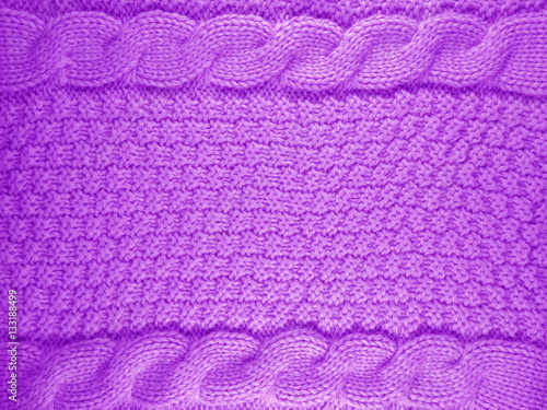 Knitted Wool Background - Violet