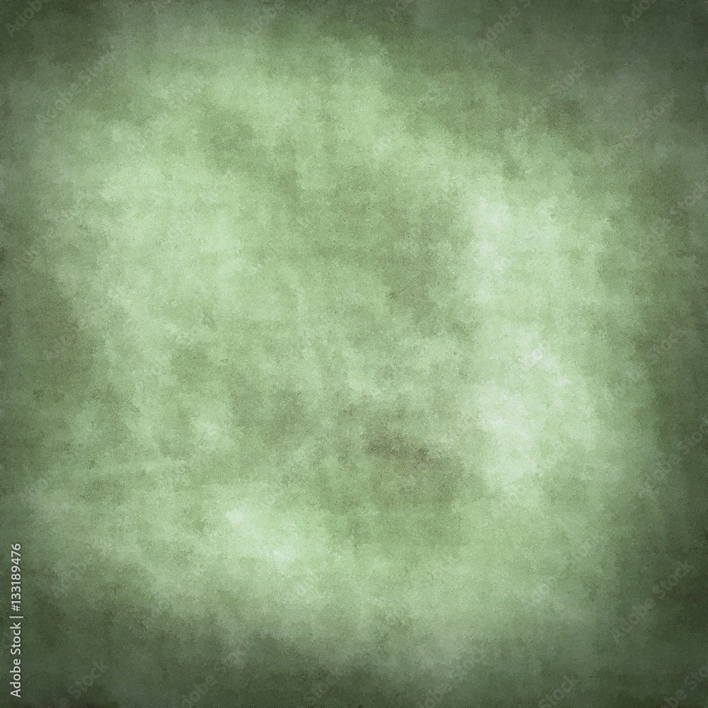 Light moss green parchment or paper like grungy obsolete texture background