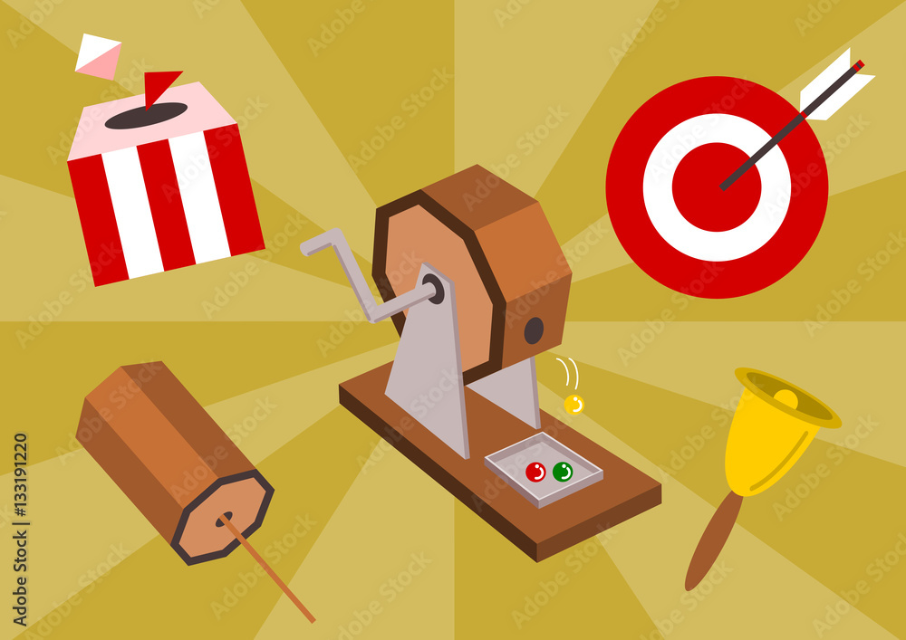 福引き くじ引き イラスト Stock ベクター Adobe Stock