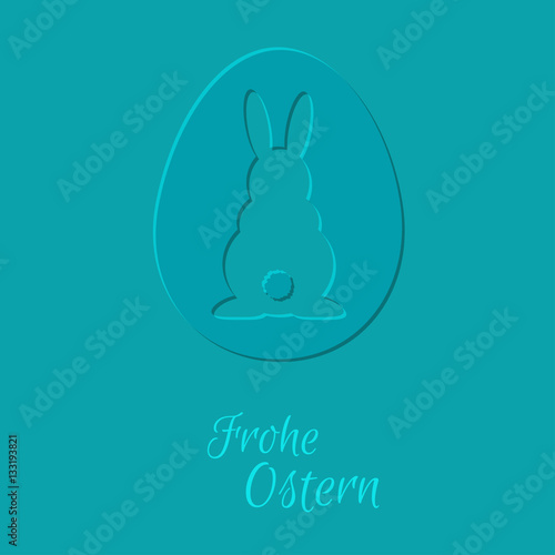 Osterhase - Frohe Ostern - Vektor Grafik