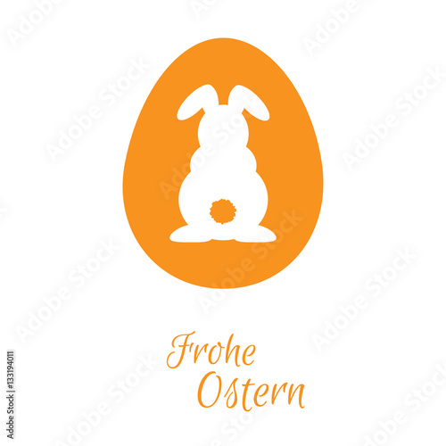 Osterhase - Frohe Ostern - Vektor Grafik