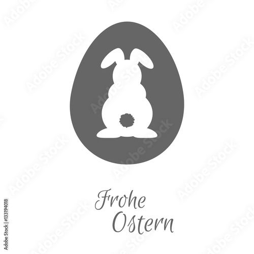 Osterhase - Frohe Ostern - Vektor Grafik