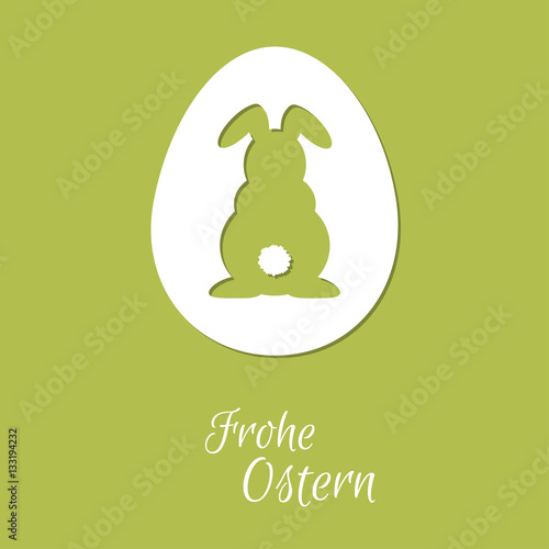 Osterhase - Frohe Ostern - Vektor Grafik