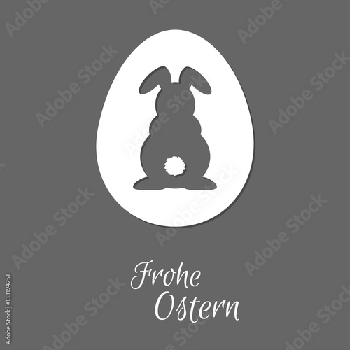 Osterhase - Frohe Ostern - Vektor Grafik