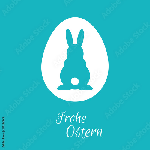 Osterhase - Frohe Ostern - Vektor Grafik