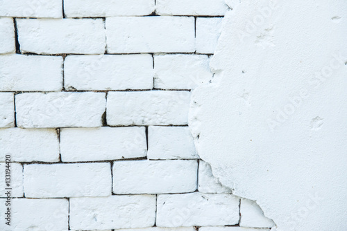 White brick wall photo