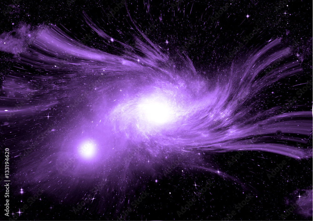 galaxy in a free space galaxy in a free space