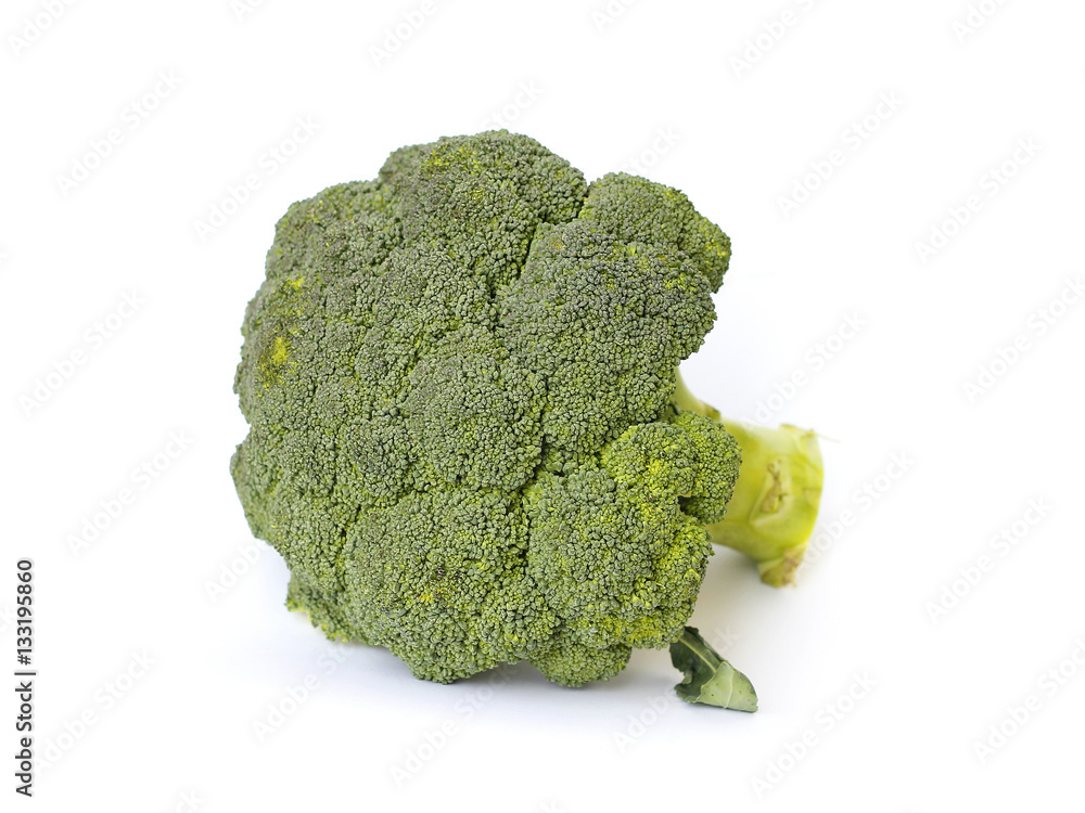 fresh broccoli on a white background fresh broccoli on a white background