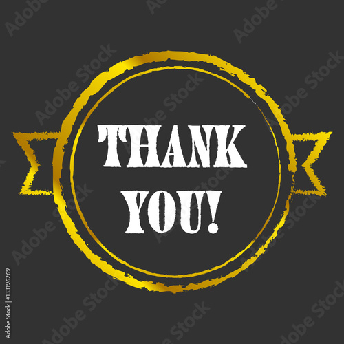 Thank you badge