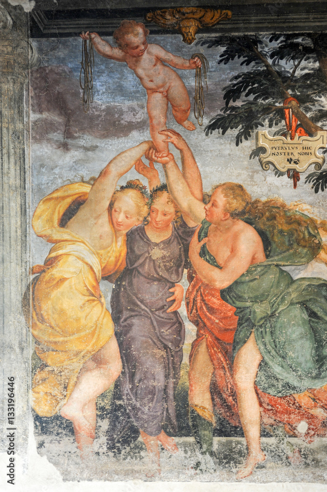 Catholic sacred painting at Verona