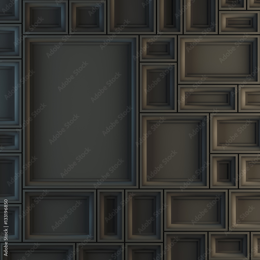 Mockup of empty black frames. Mockup of empty black frames.