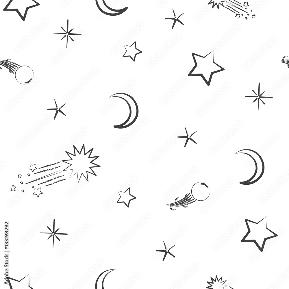 Fototapeta premium seamless pattern with stars