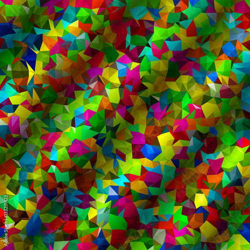 Abstract multicolor low-poly vector background - decorative pattern