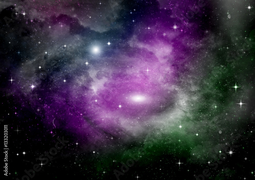 galaxy in a free space