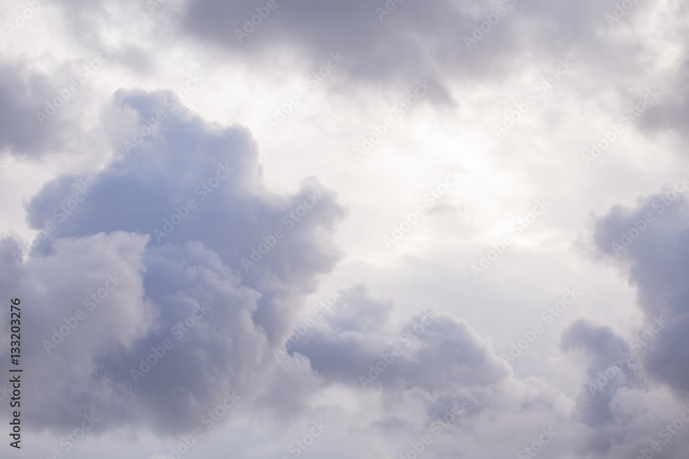 Clouds forming before the rain