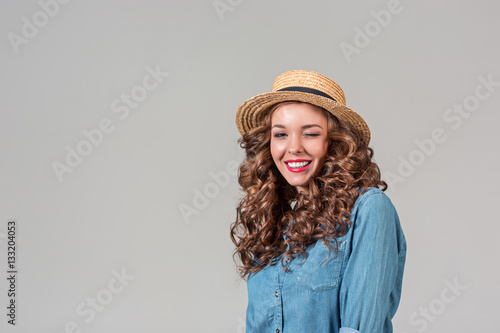 The girl in straw hat