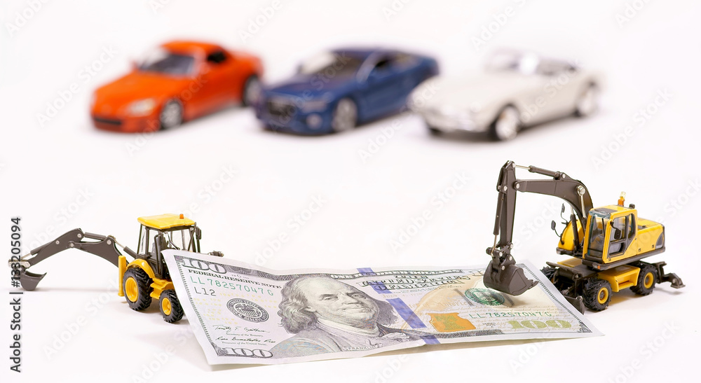 digging and hundred-dollar bill digging and hundred-dollar bill