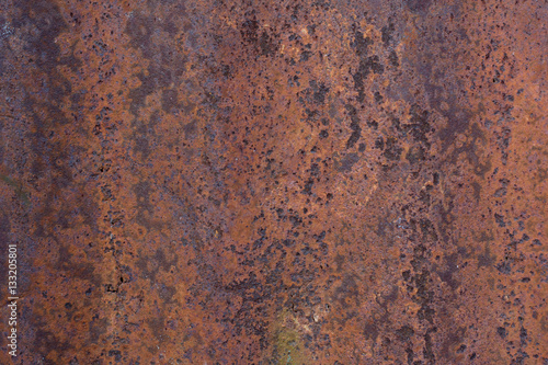 Rusted galvanized iron plate..