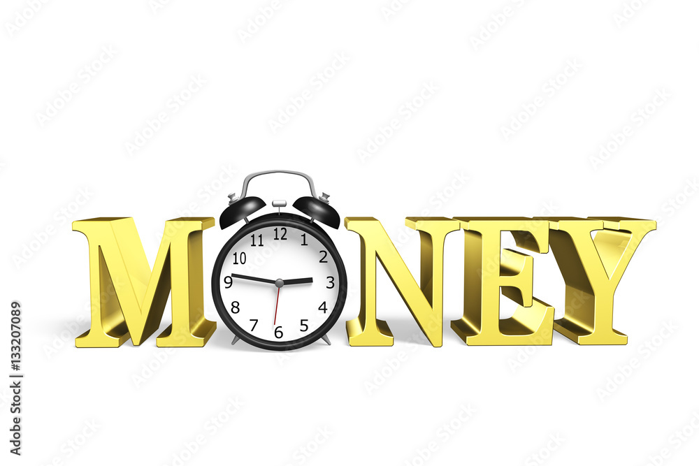 Time is money, 3D illustration Time is money, 3D illustration