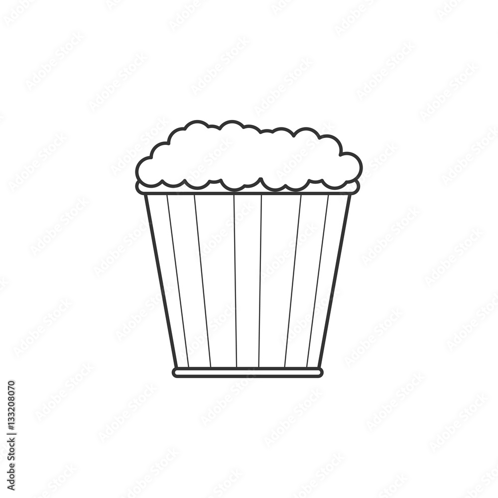 Pop corn line icon