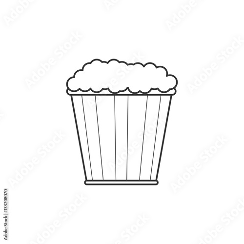 Pop corn line icon