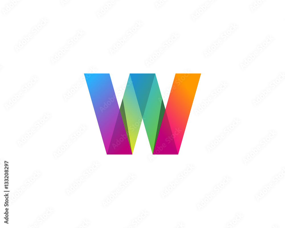 Initial Letter W Modern Multiply Logo Design Element Initial Letter W Modern Multiply Logo Design Element